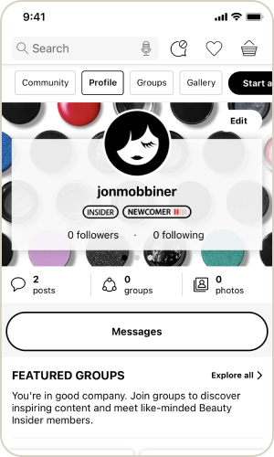 Sephora app: community