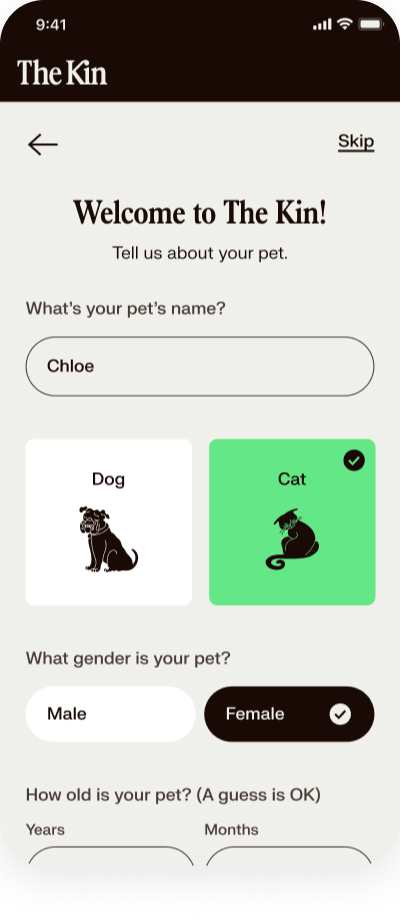 Step 3: add your pets